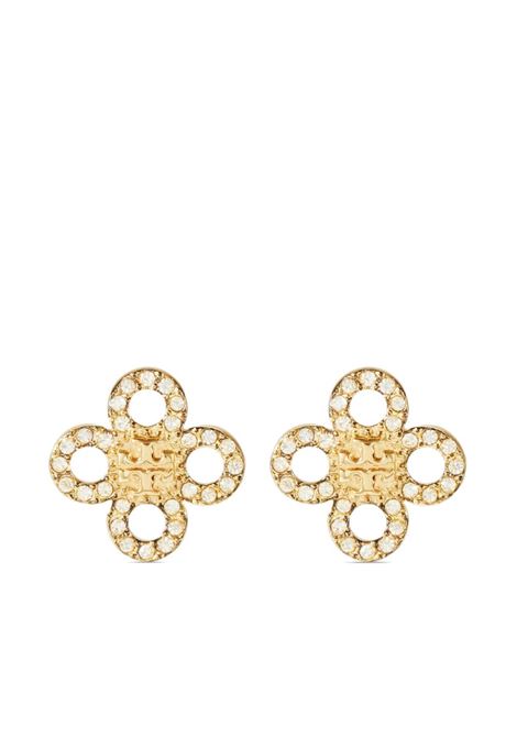 Gold small Kira clover earrings Tory burch - women